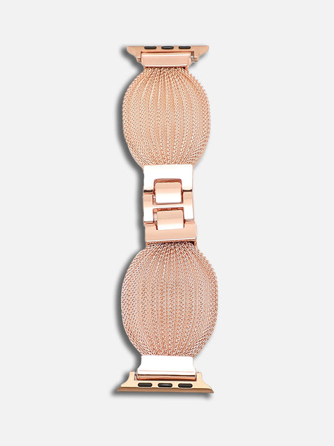 Women Rose Gold Solid Apple Watch Straps