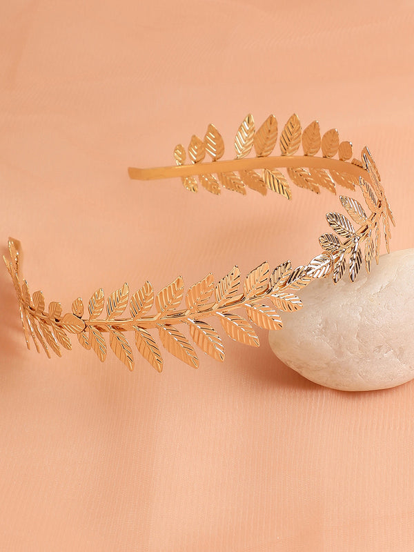 Gold Plated Pearl Hairband