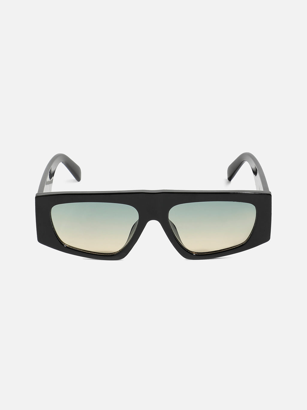 Gradient Rectangular Sunglasses - Black