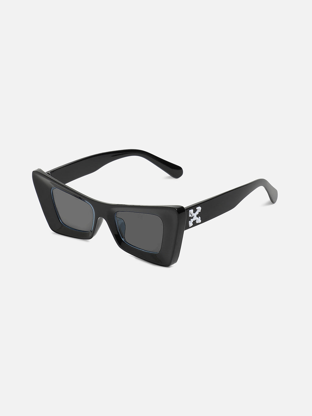 Solid Cateye Sunglasses - Black