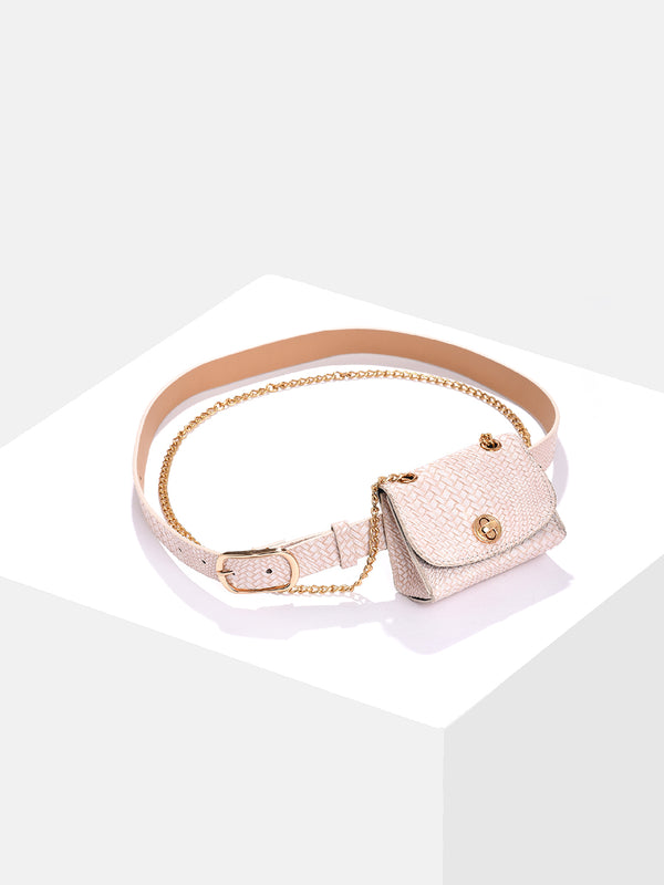 White Classic Belt
