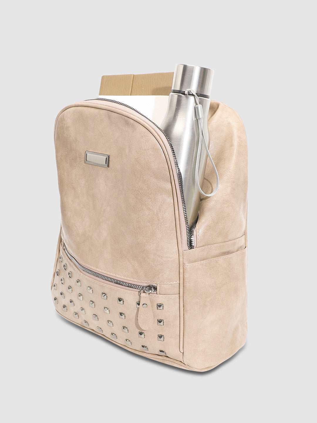 Studded Backpack - Peach
