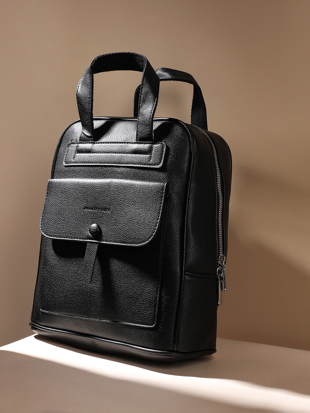 Top Handle Backpack - Black