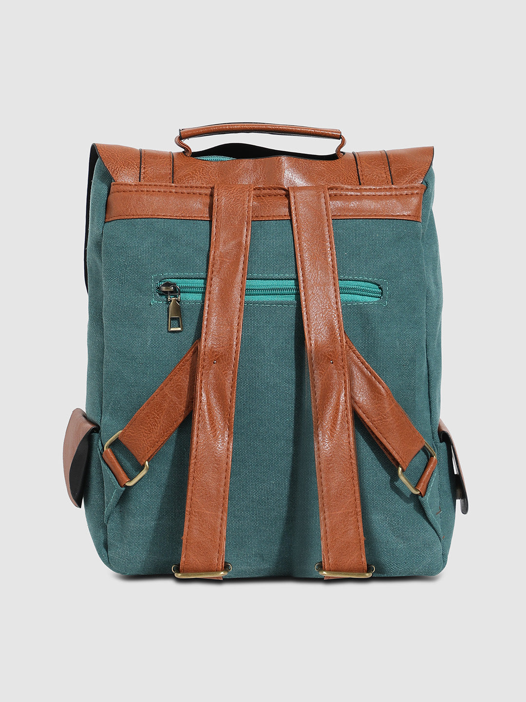 The Journey Backpack - Teal Green & Brown