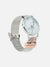 Round Analog Watch With Z Initial Watch Charm - Silver