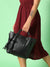 Women Textured Black Bags Combo Set