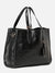 Women Textured Black Bag Combo Set