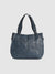 Block Stitch Handbag - Indigo Blue