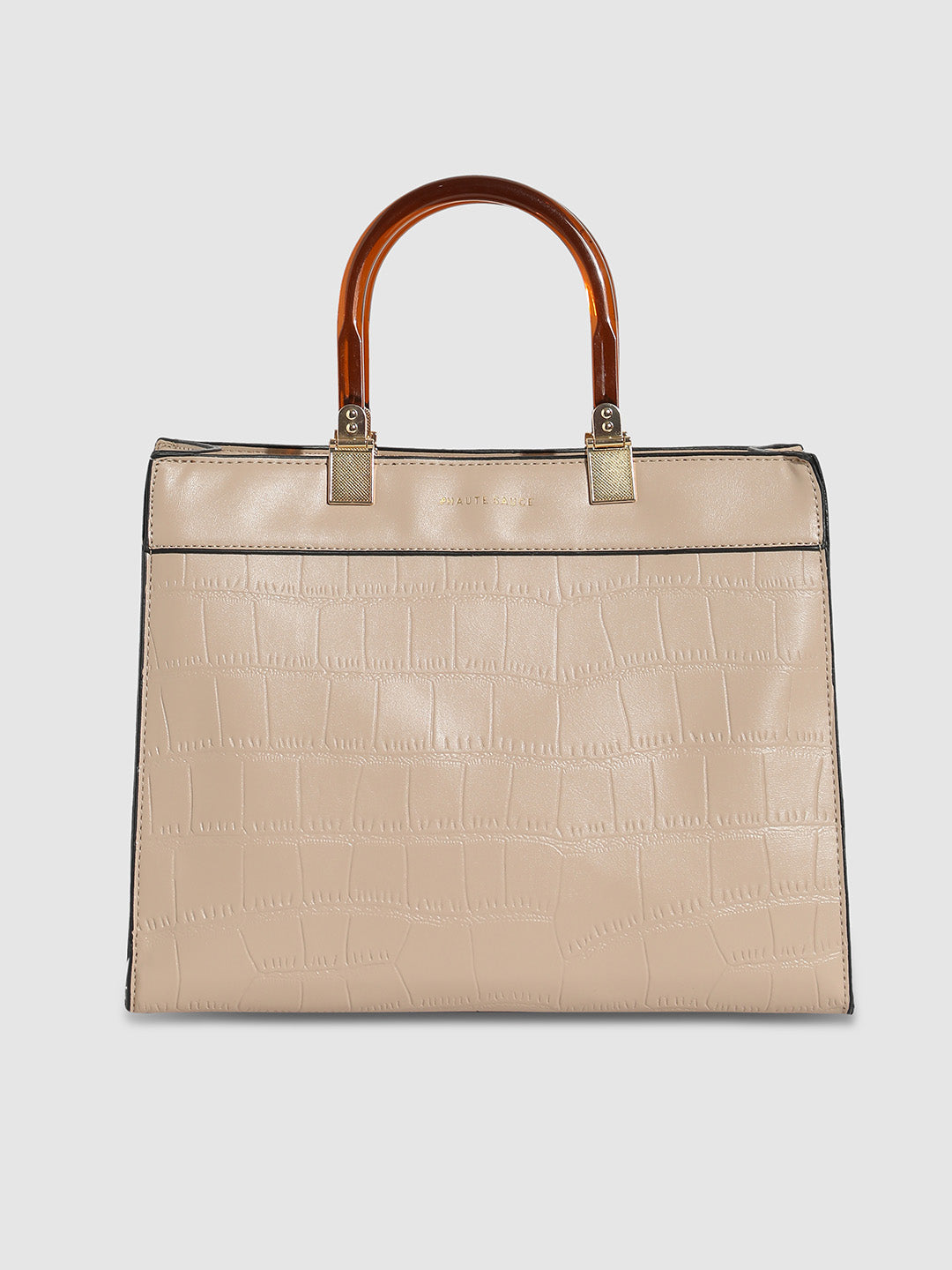 Everyday Croc Handbag - Beige