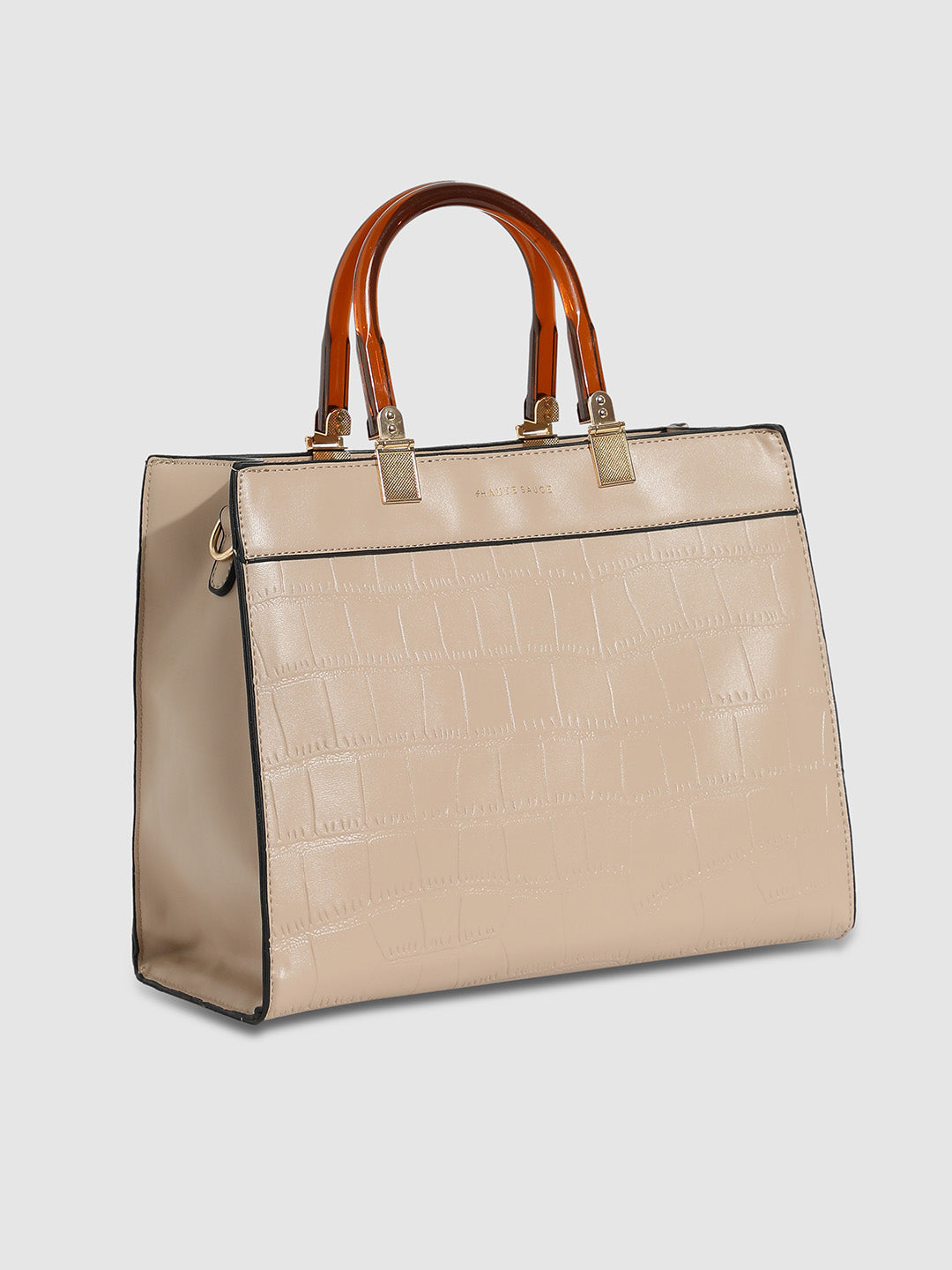 Everyday Croc Handbag - Beige