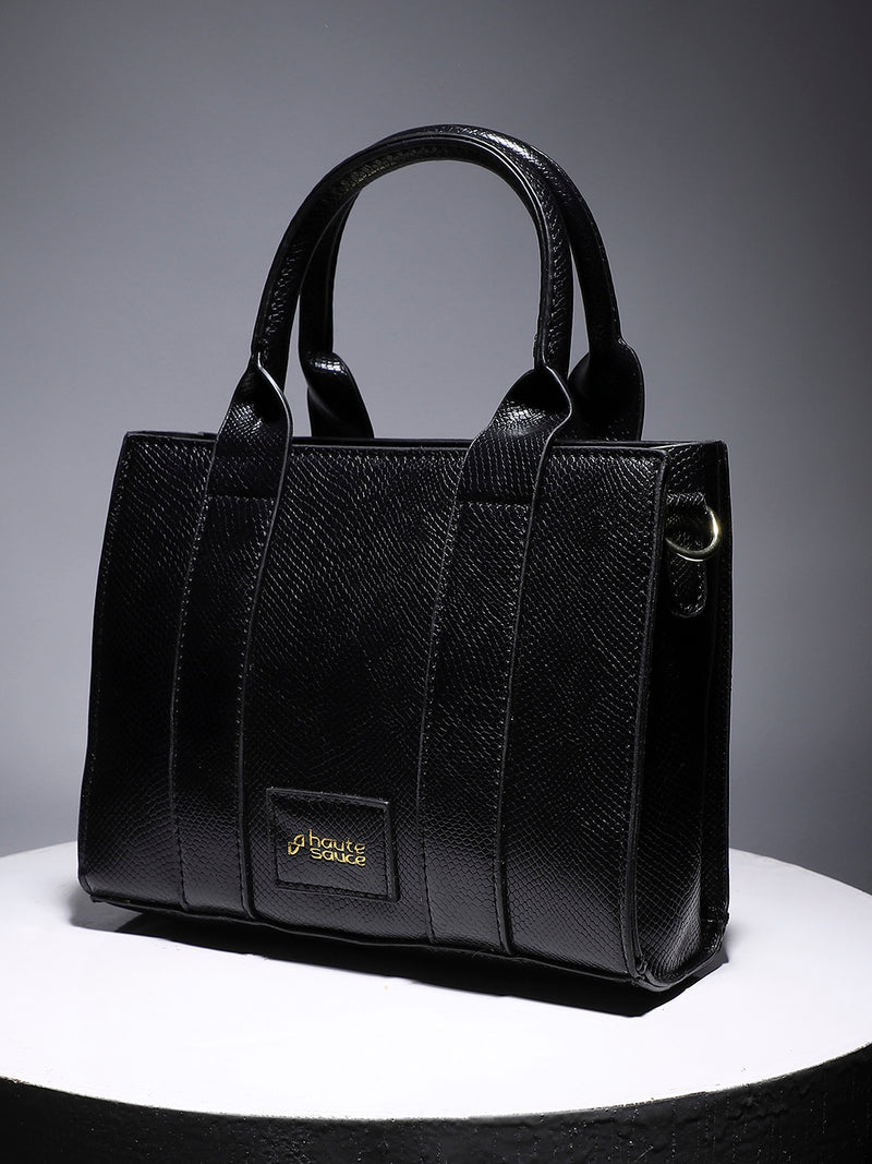Scale Mini Handbag - Black