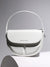 Structured Curve Handbag - White