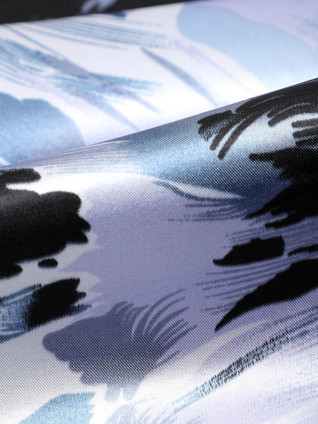 Women Printed White & Blue Head Scarf