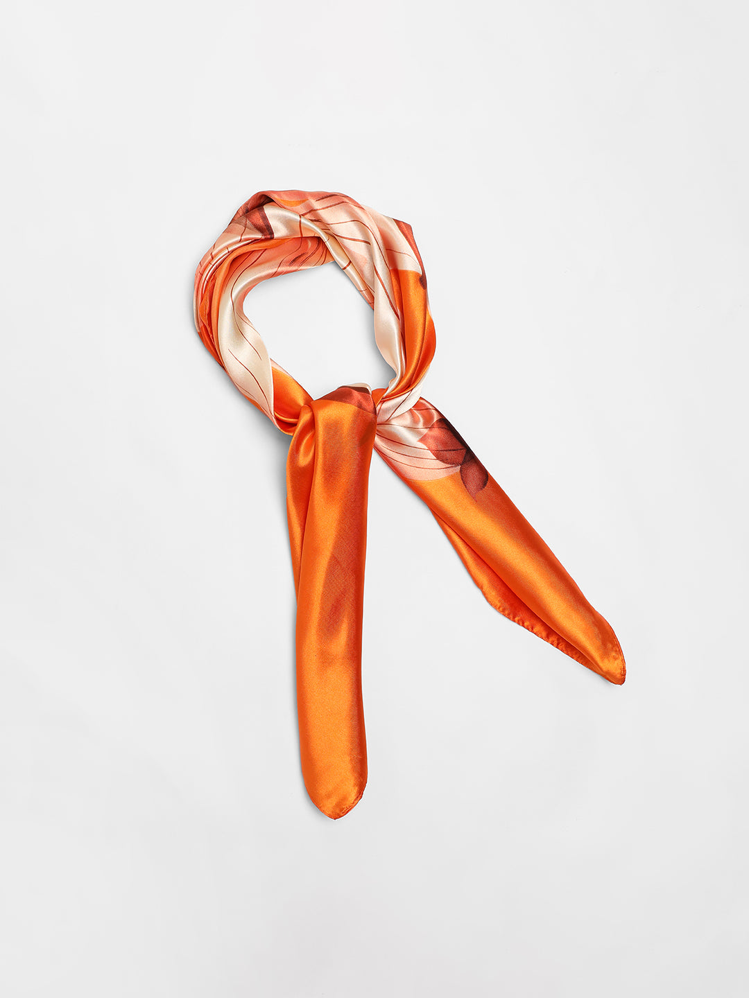 Printed Orange Head Scarf