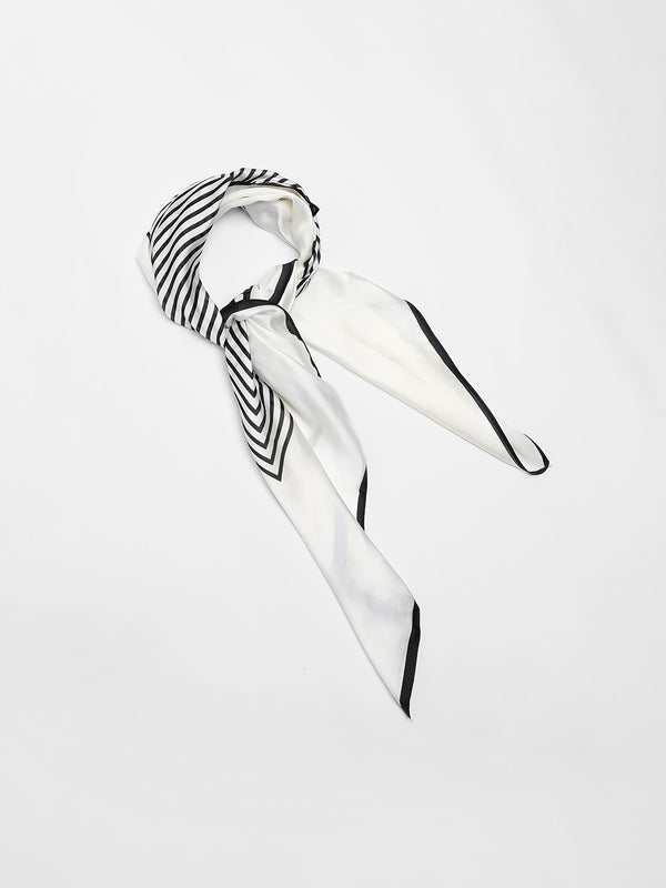 Stripped Black & White Scarf(Stole)