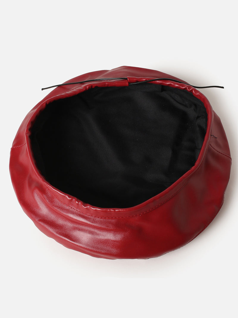 Women Solid Red Hat