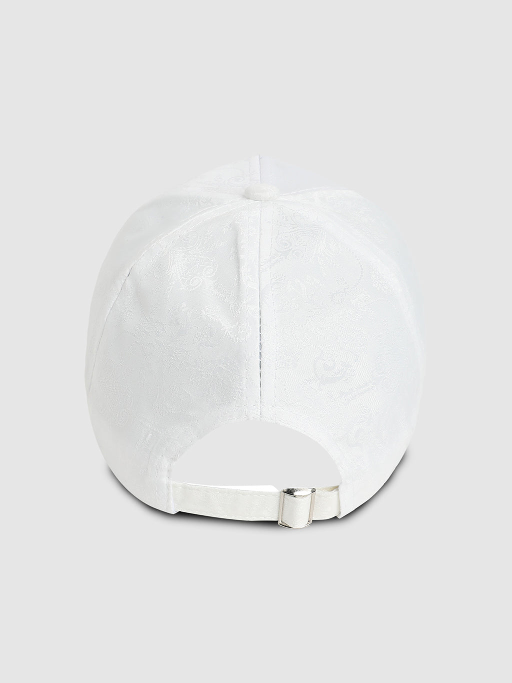 Jaquard Butterfly Baseball Cap - White