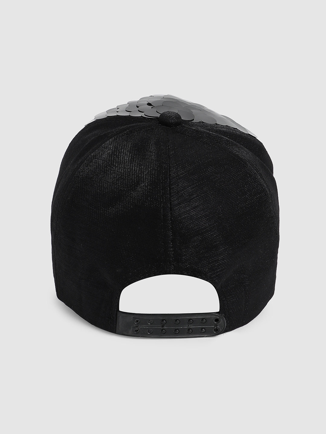 Maxi Sequin Baseball Cap - Black