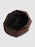 Women's Pebbled Bakerboy Hat - Chocolate Brown