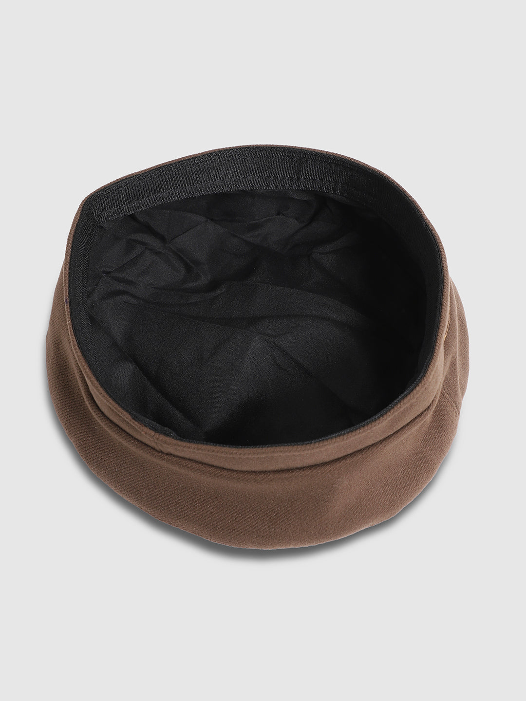 Pin Tipped Beret Hat - Coffee Brown