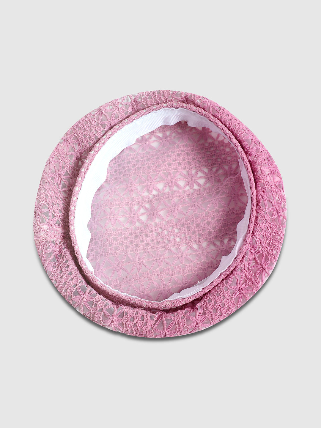 Self-Design Beret Hat - Pink