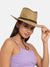 Women's Contrast Rope Cowboy Hat - Beige