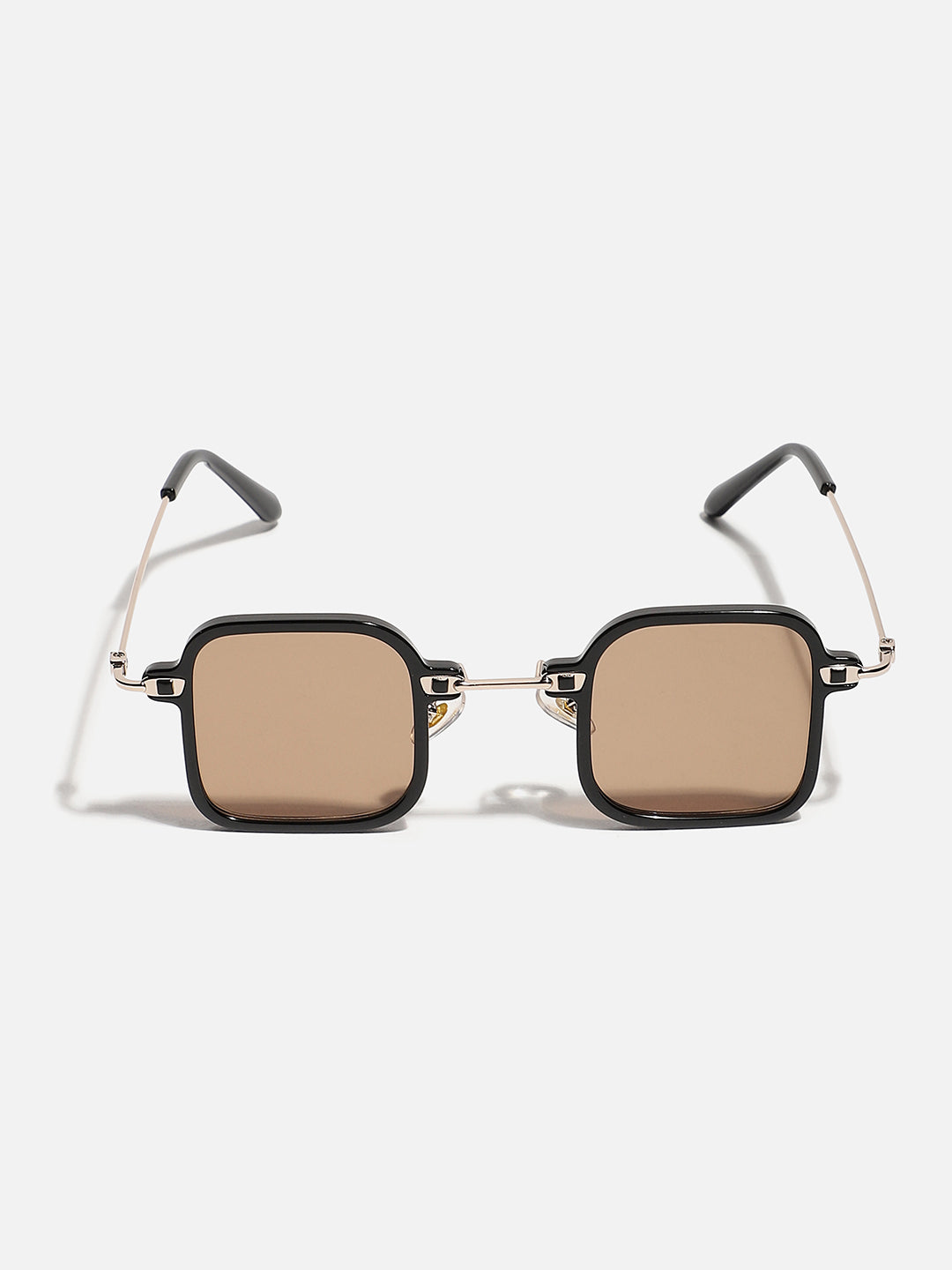 Brown Lens Black Colour Oversized Sunglasses