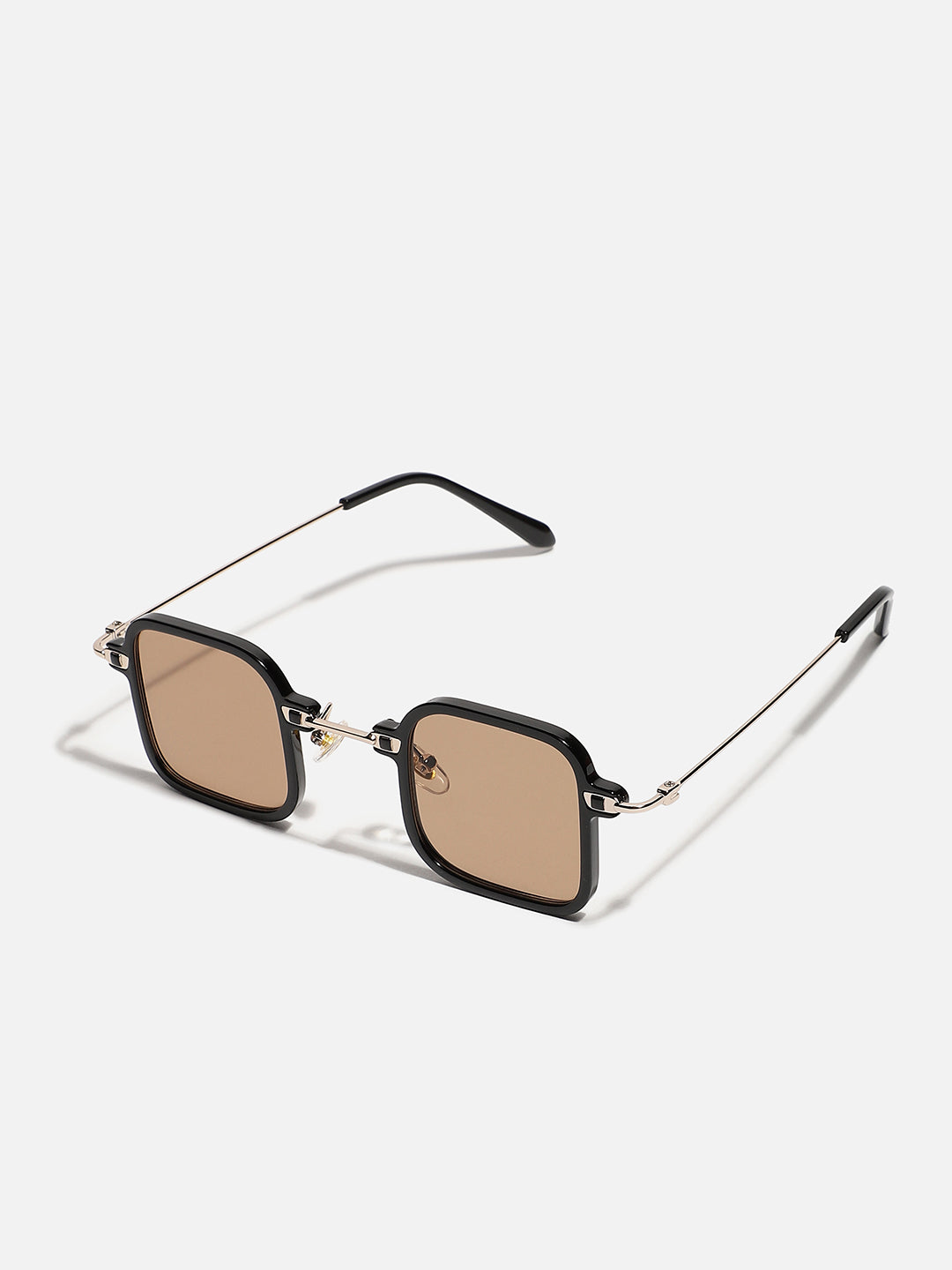 Brown Lens Black Colour Oversized Sunglasses