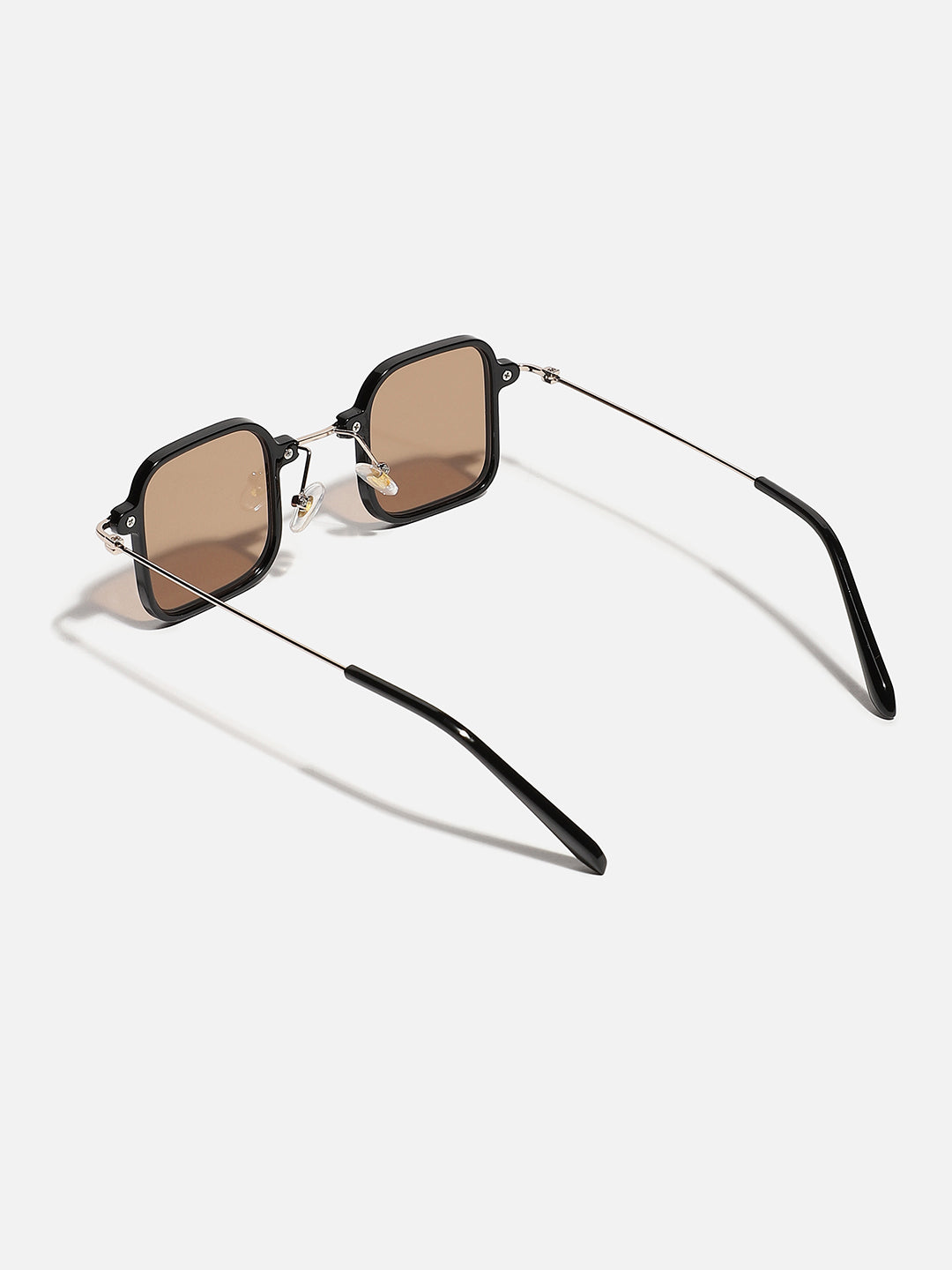 Brown Lens Black Colour Oversized Sunglasses