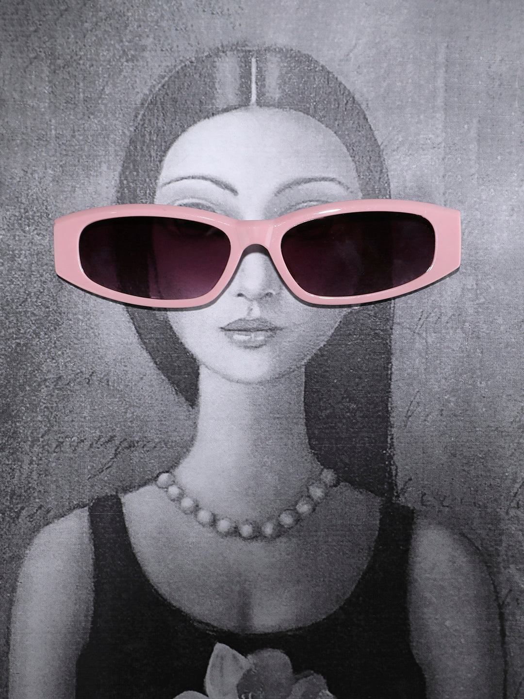 Solid Oval Sunglasses - Blush Pink