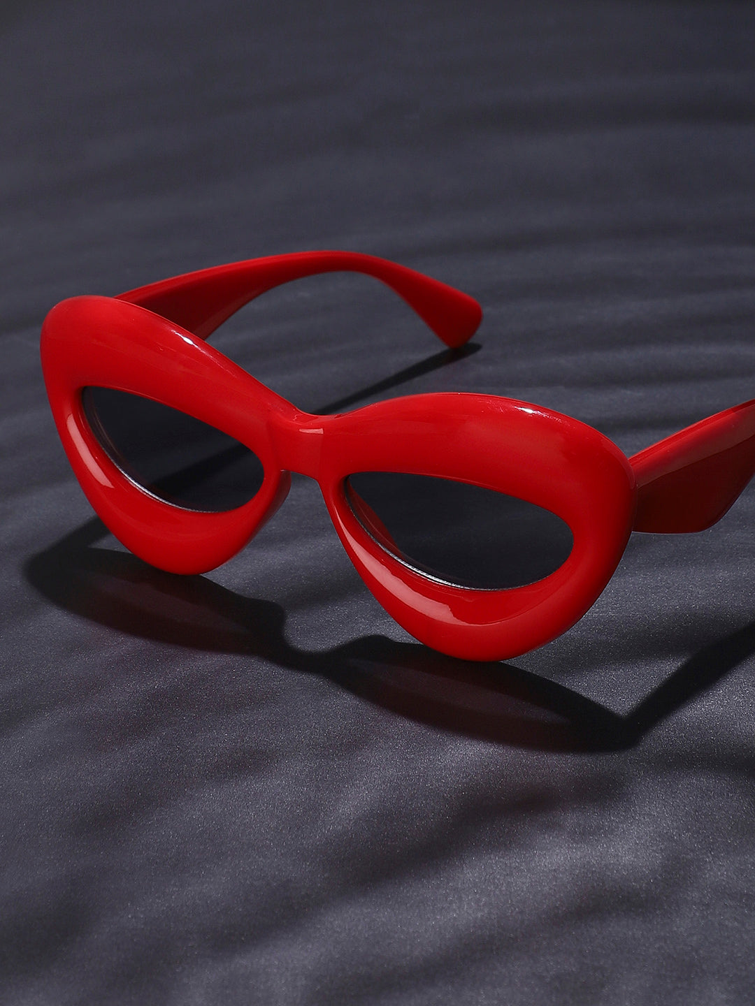 Solid Cateye Sunglasses - Red