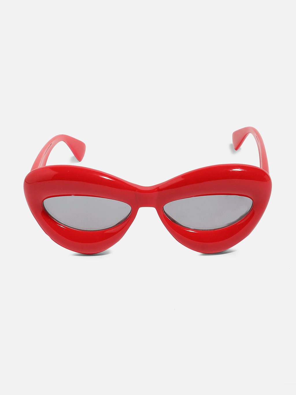 Solid Cateye Sunglasses - Red