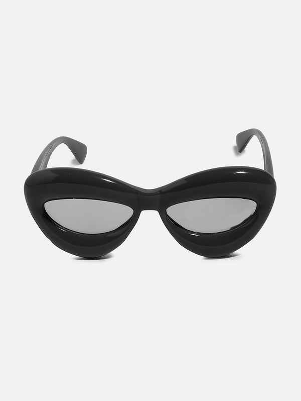 Solid Cateye Sunglasses - Black