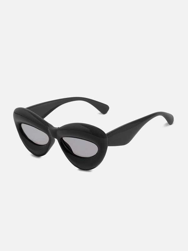 Solid Cateye Sunglasses - Black