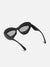 Solid Cateye Sunglasses - Black
