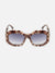 Tortoise Shell Oversized Sunglasses - Brown