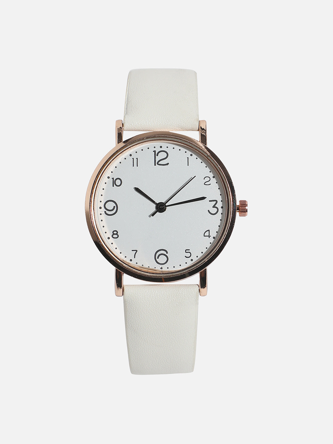 Round White Analogue Watch