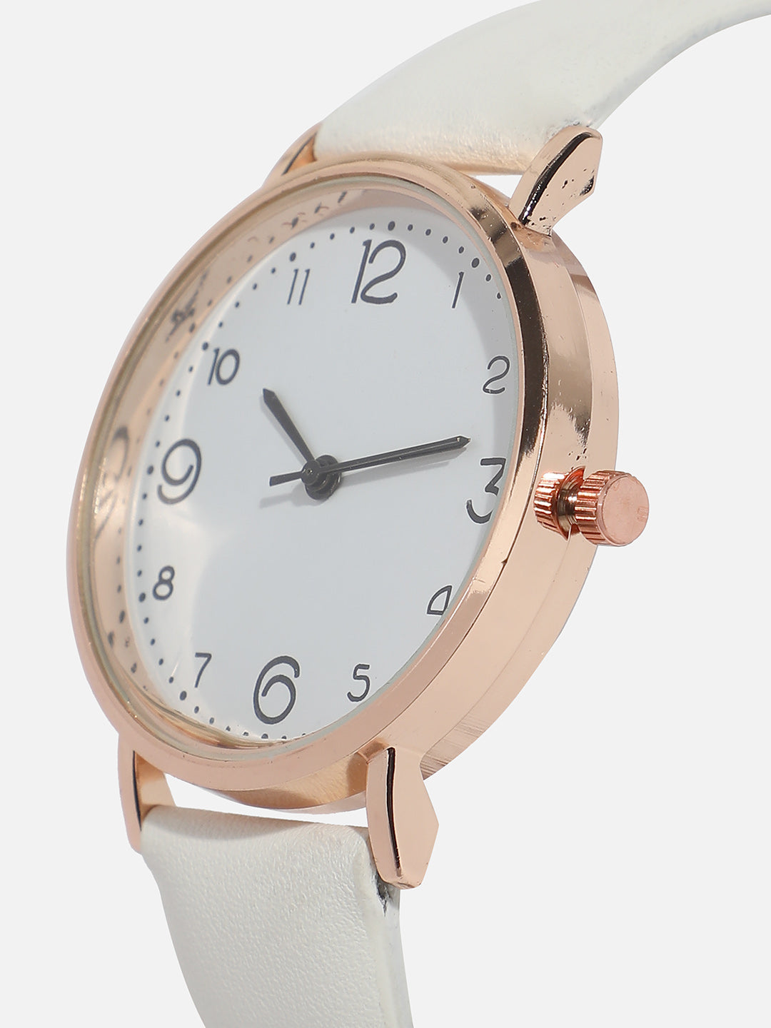 Round White Analogue Watch