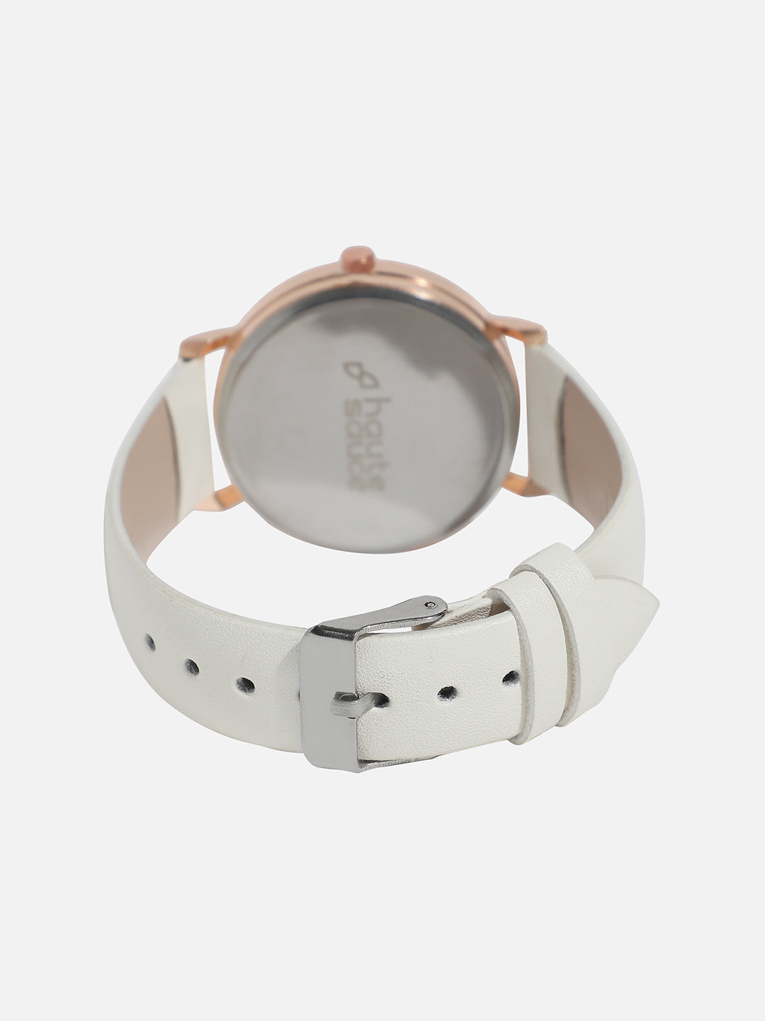 Round White Analogue Watch