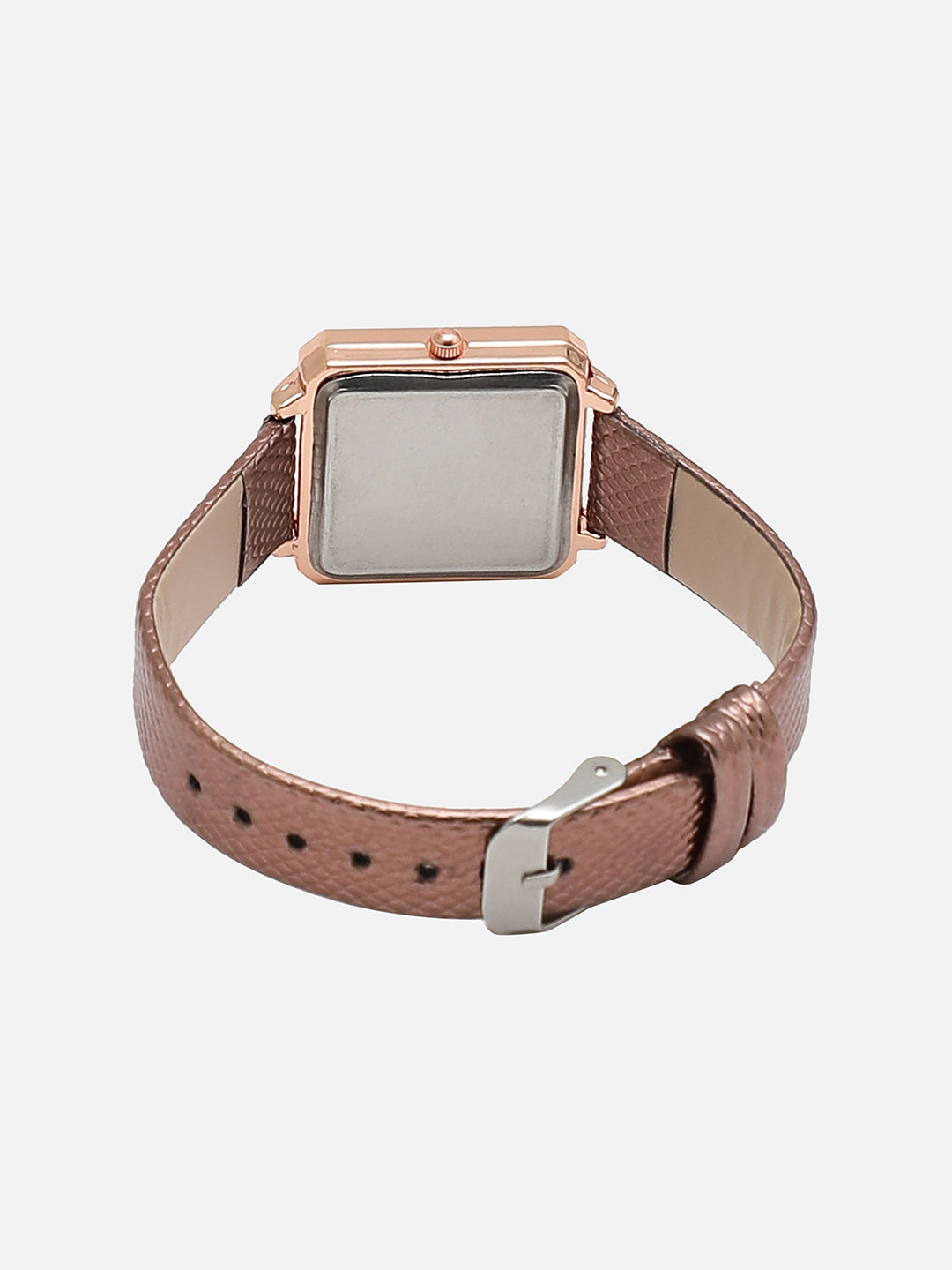 Square Brown Analogue Watch