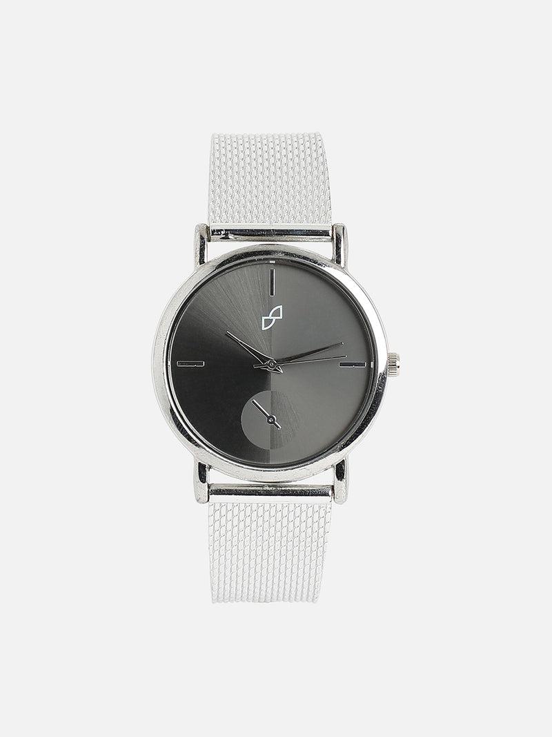Solid Round Watch - Silver