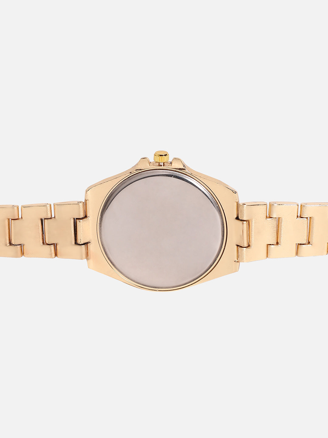 Embossed Round Watch - Gold
