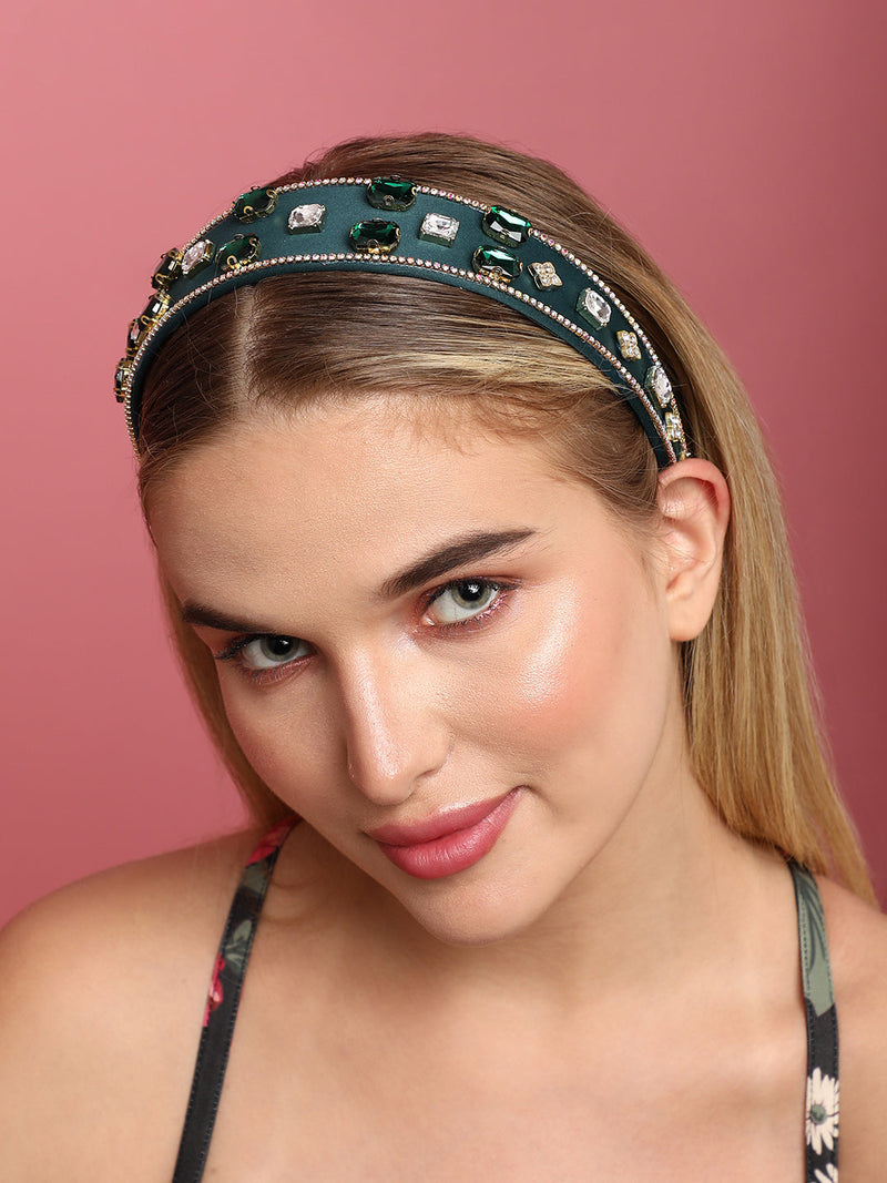 Green Color Hairband