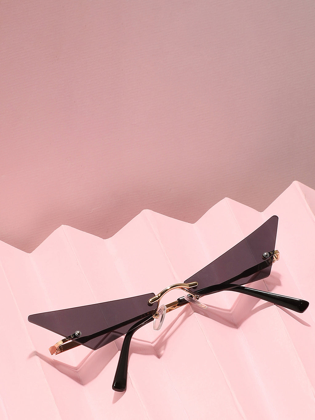 Gold Frame Tinted Lens Cat Eye Sunglasses