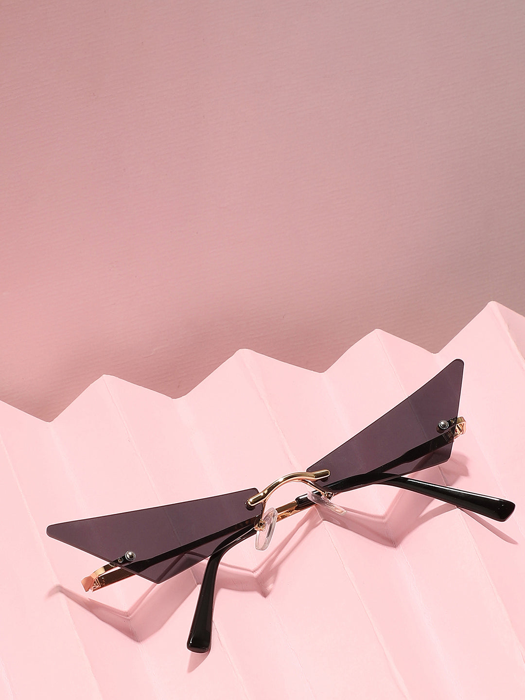 Gold Frame Tinted Lens Cat Eye Sunglasses