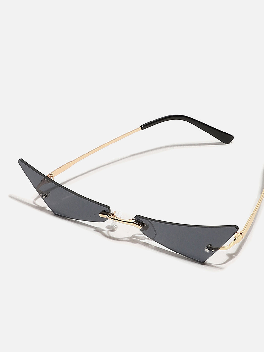 HAUTE SAUCE GOLD FRAME TINTED LENS CAT EYE SUNGLASSES