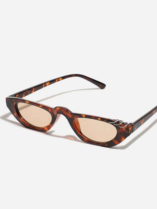 ANIMAL PRINT FRAME RETRO SUNGLASS