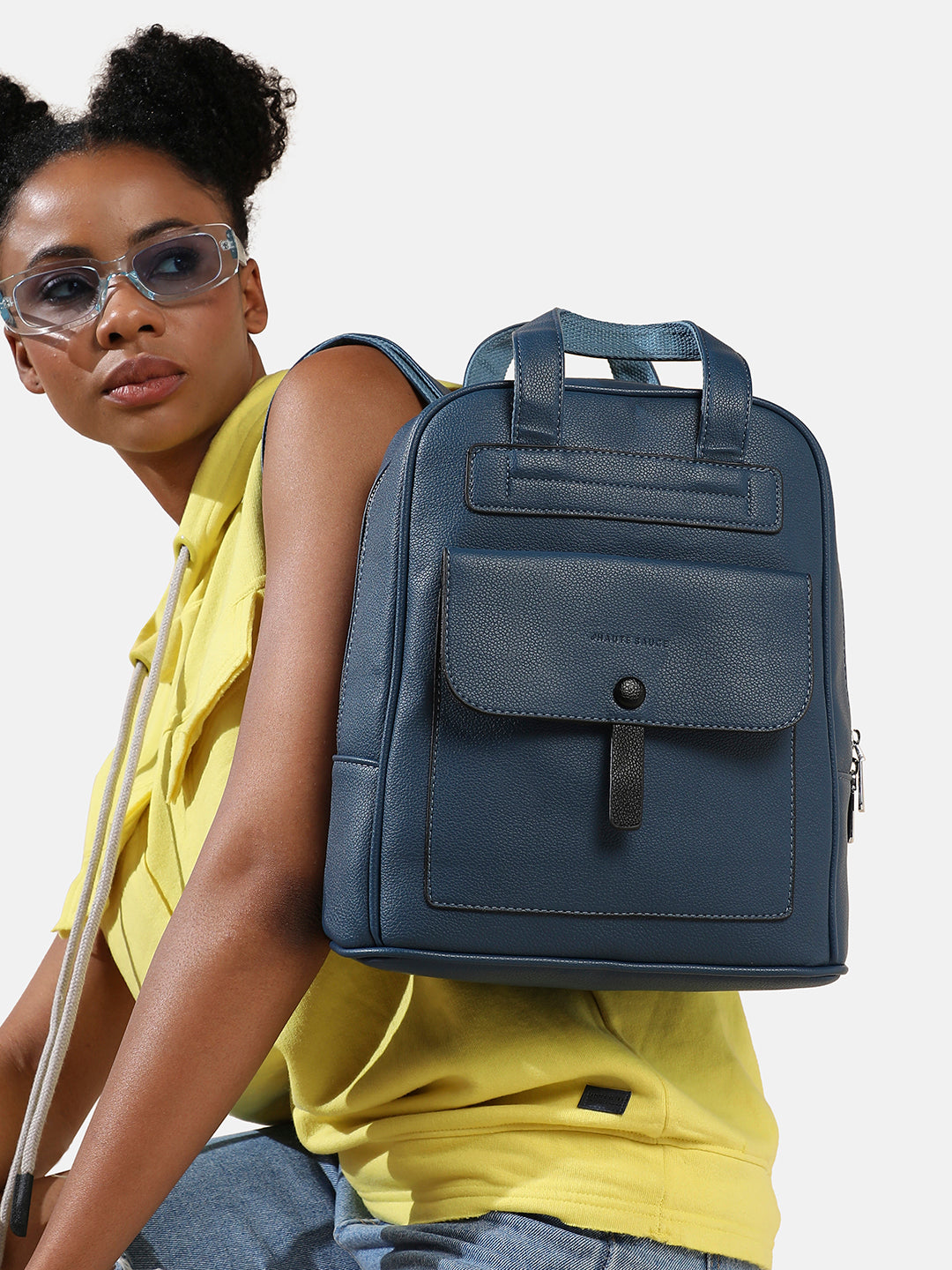 Top Handle Backpack - Indigo Blue