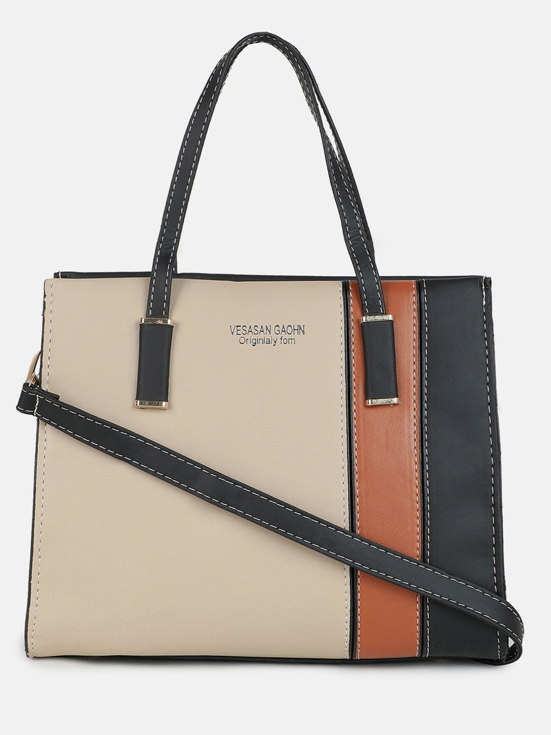 Big Tri Colour Tote Bag