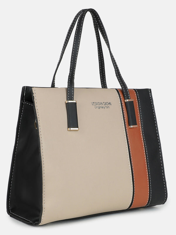 Big Tri Colour Tote Bag